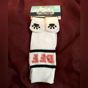 Pawsitively Fun Pet & Owner Matching Socks adult 10-13 and small breed dog